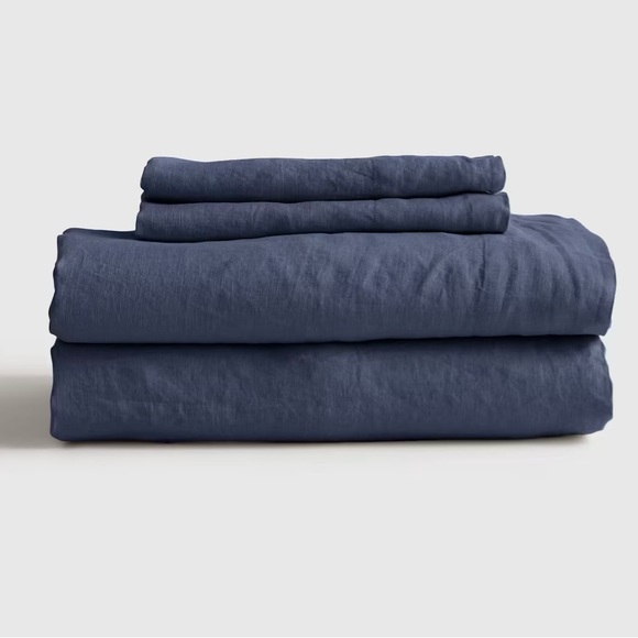 Quince European Linen Sheet Set - Charcoal - Picture 3 of 3